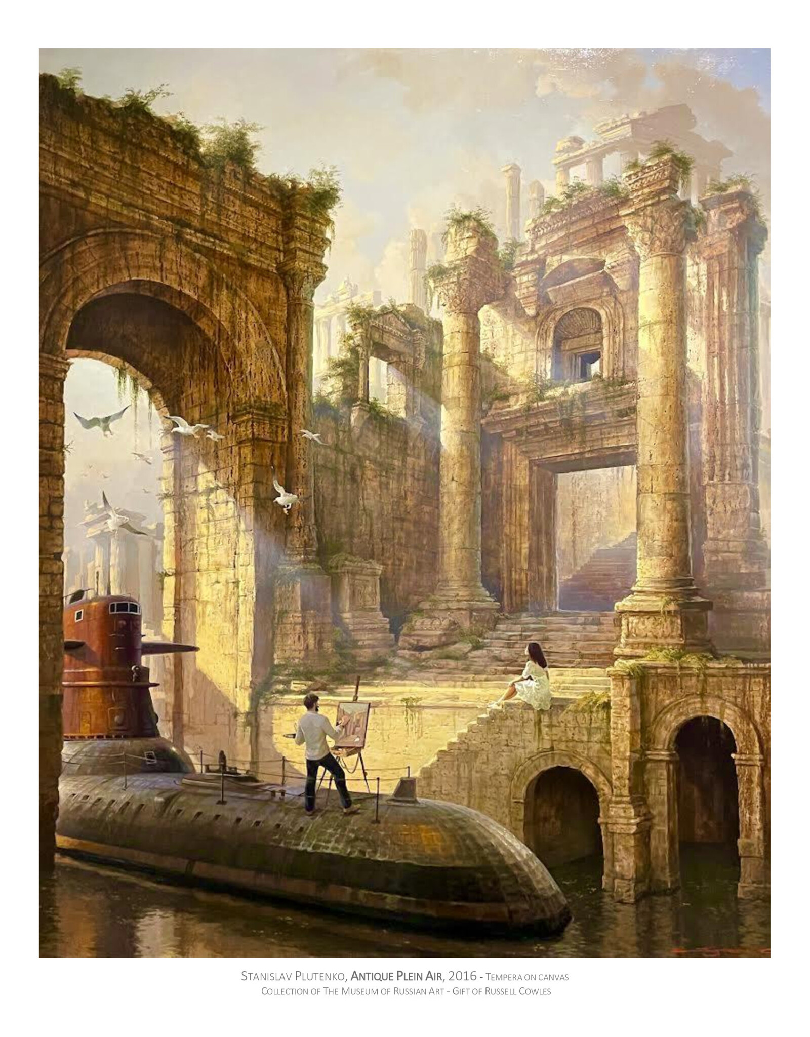 Plutenko, Antique Plein Air 11" x  17" Print