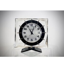 Vintage USSR Molniya Mechanical Clock (Clear Acrylic)