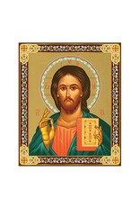Christ The Teacher Gold Foil Wooden Small Icon