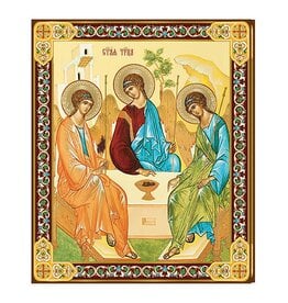 Holy Trinity Large Gold Foil Icon