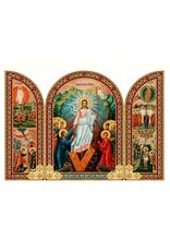 Resurrection of Christ - On The Doors Feast Days of Christ - Gold Foil - Wooden