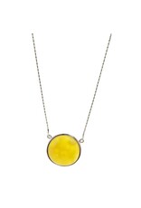 Butterscotch Amber Pendant in 925 Sterling Silver Necklace