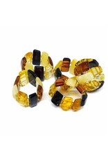 Multi-Color Balitc Amber Adjustable Ring
