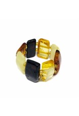 Multi-Color Balitc Amber Adjustable Ring