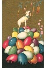 Lamb on Easter Eggs Magnet