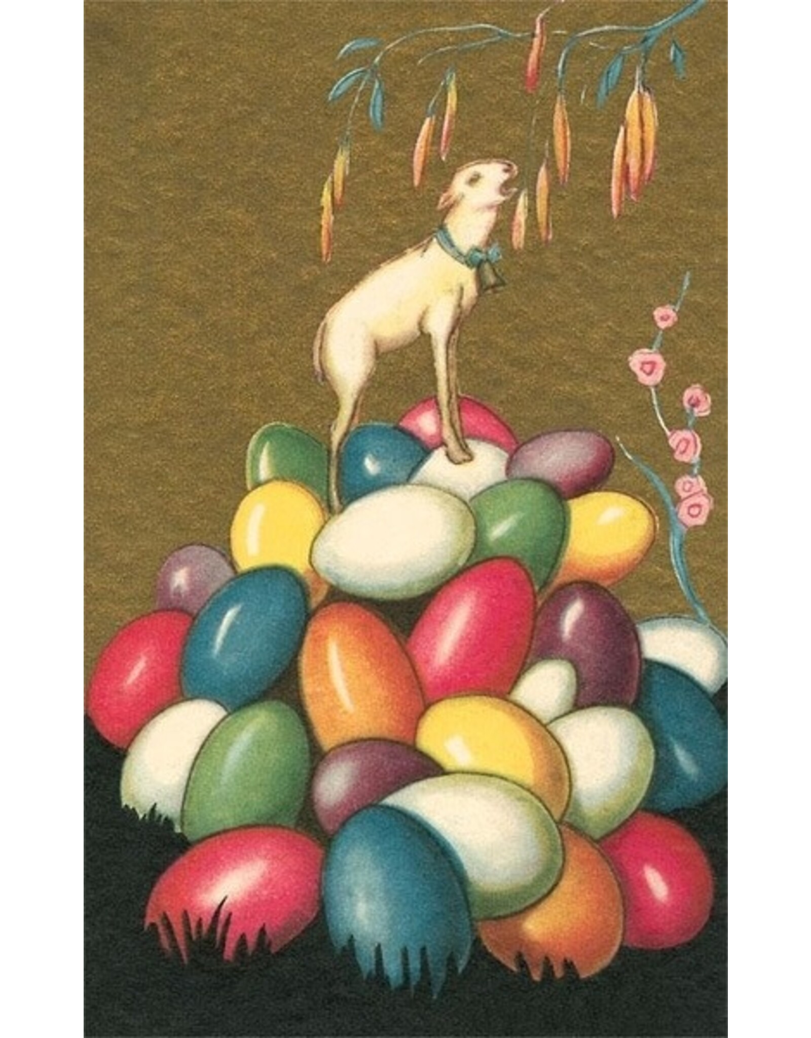Lamb on Easter Eggs Magnet