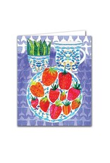 Strawberry Still Life Blank Card