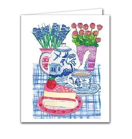 Tea Time Picnic Blank Card