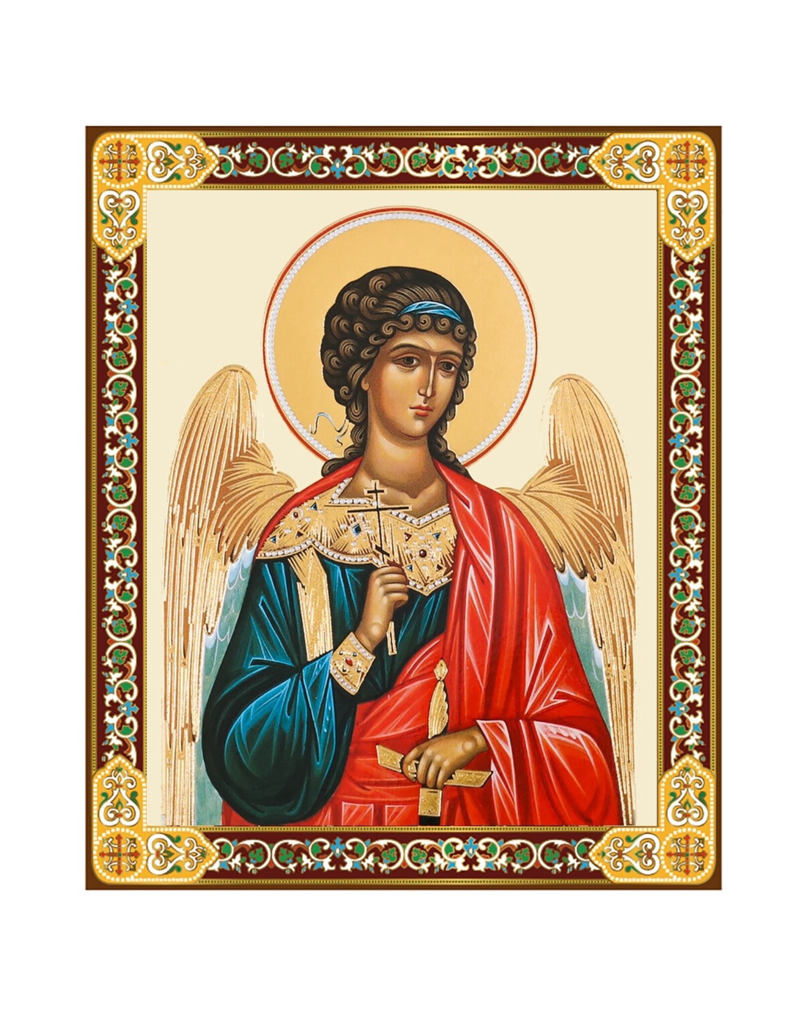 Guardian Angel Gold Foil Wooden  Small Icon