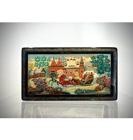 Vintage Mstera Lacquer Box "A Troika in Suzdal"