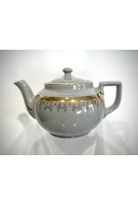 Vintage Hall Gray and Gold Teapot