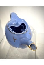 Vintage Hall Hook-Cover Bue Teapot w/ Gold Accents