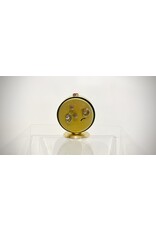 Vintage Soviet Mechanical Alarm Clock "Slava" (Gold)