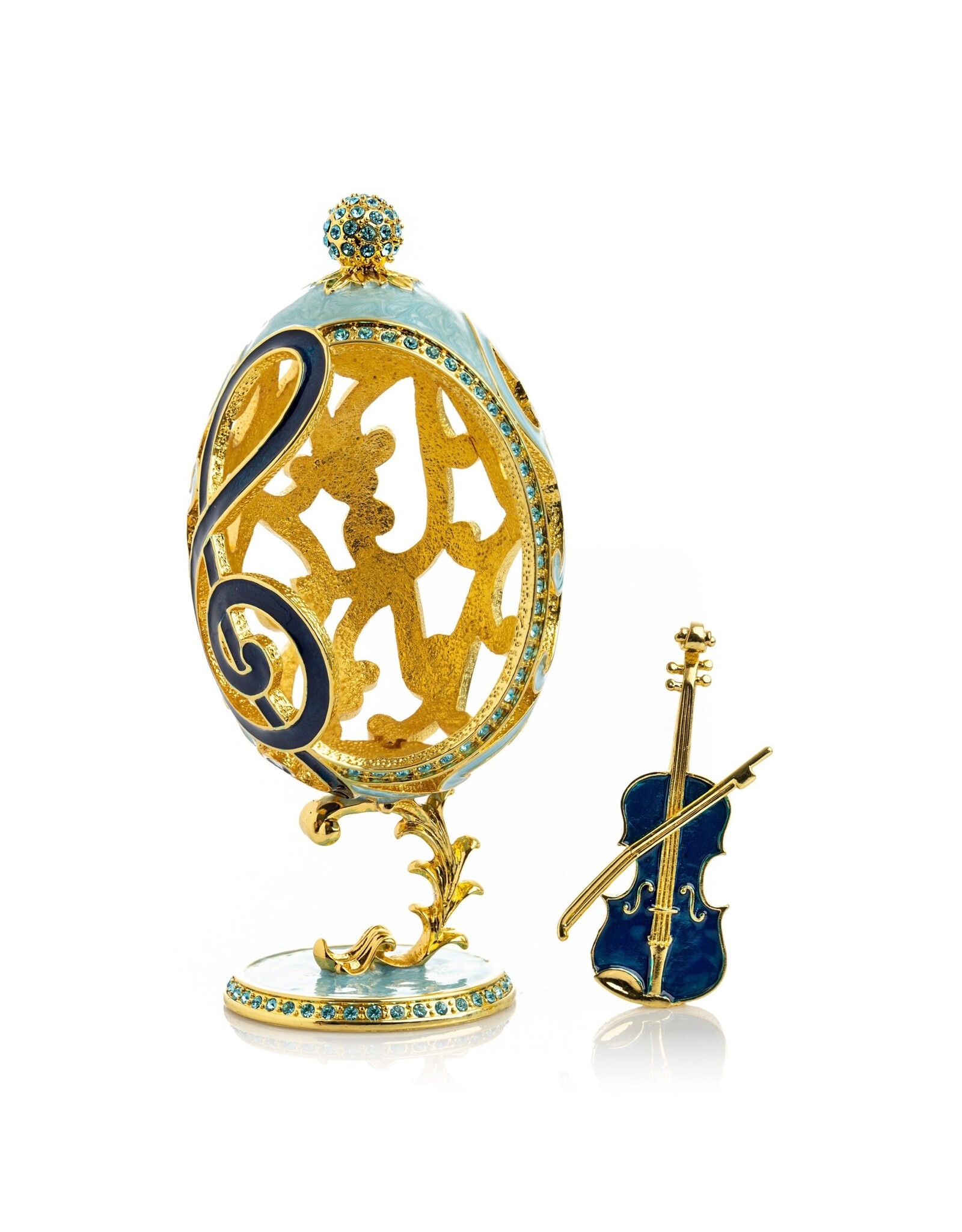 Faerge Inspired Treble Clef Imperial Egg