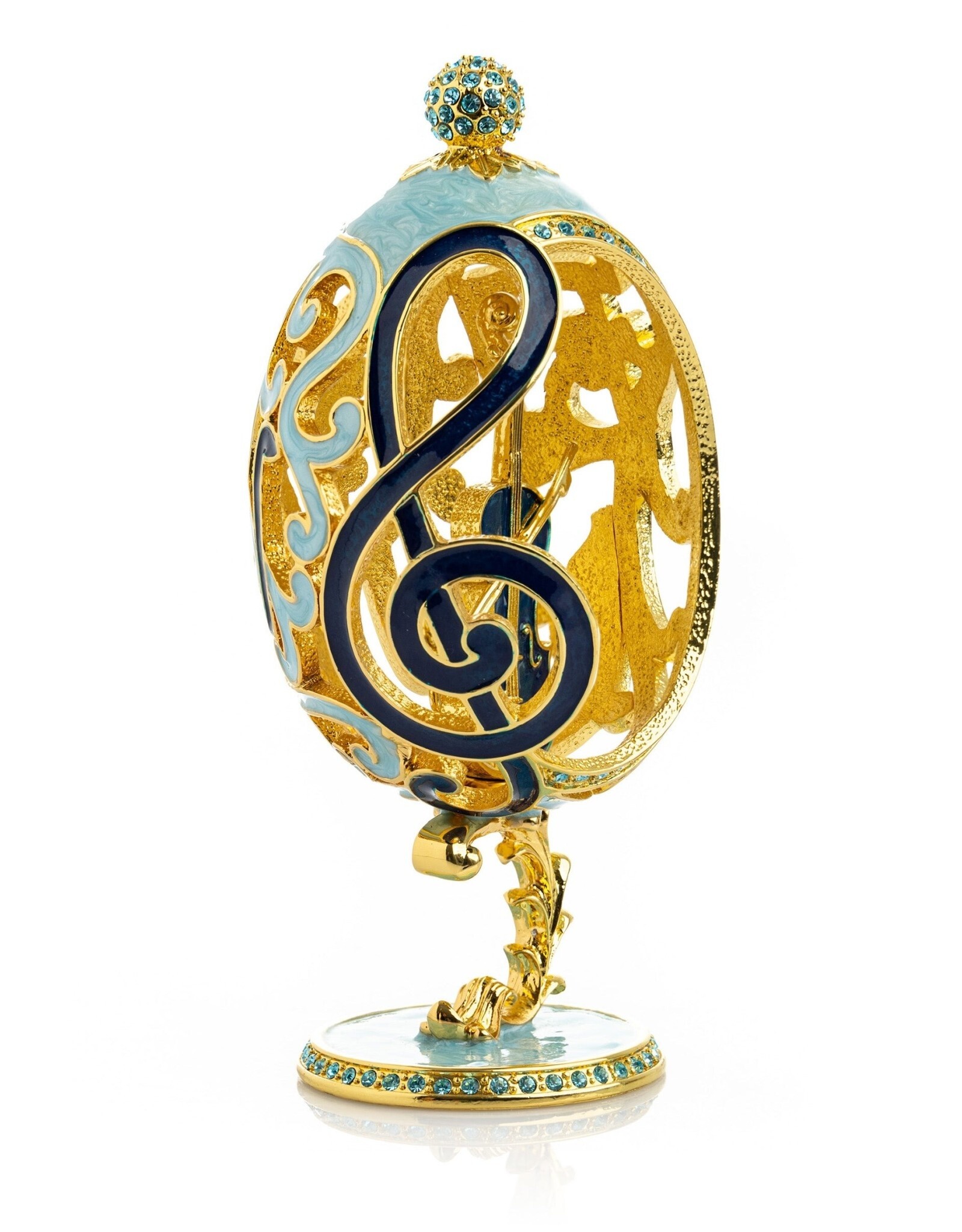 Faerge Inspired Treble Clef Imperial Egg