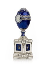 Faberge Inspired Imperial Egg w/ Clock