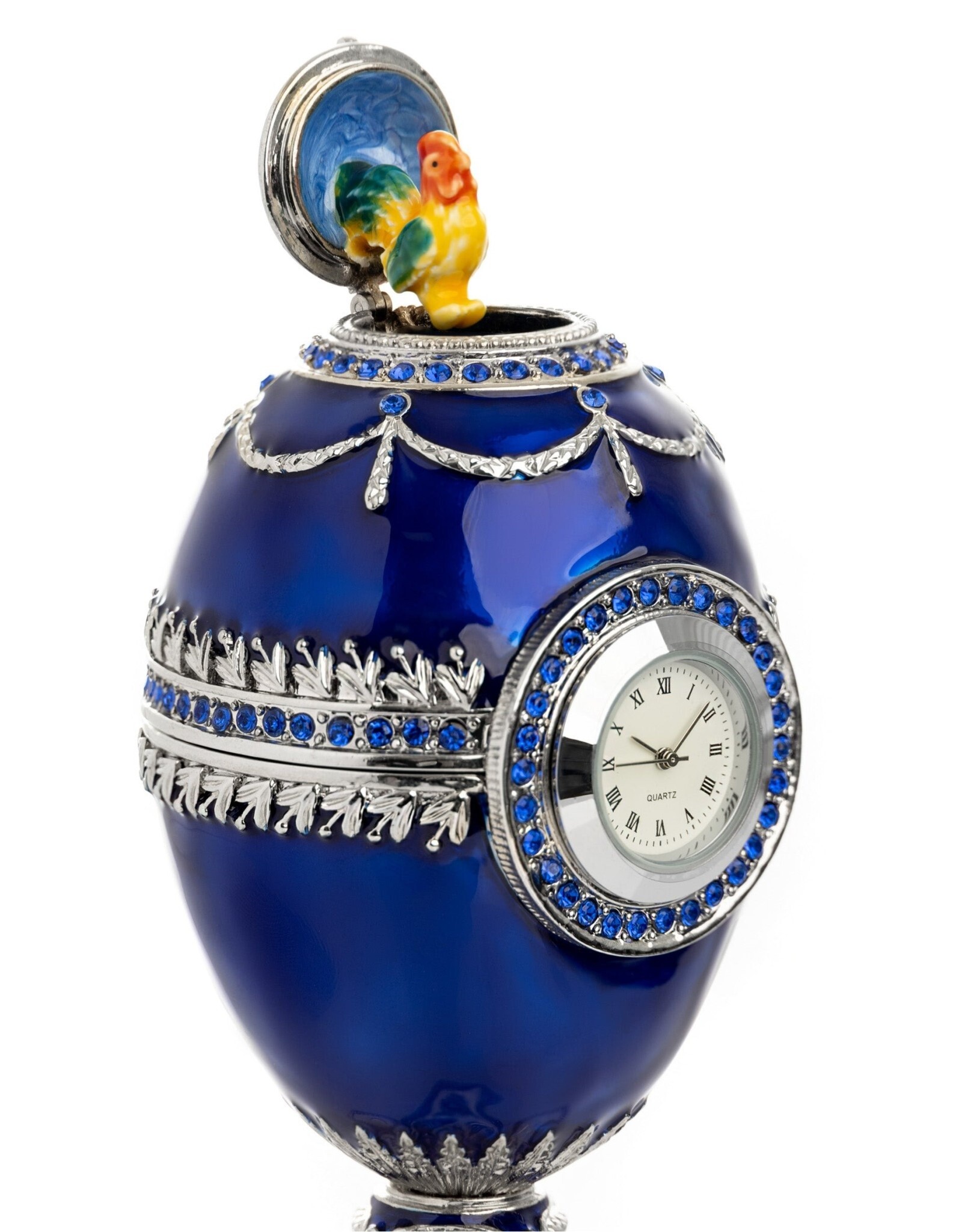Faberge Inspired Imperial Egg w/ Clock
