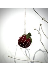 Felt Wild Strawberry Ornament