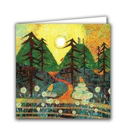 Forest Sunlight Blank Card