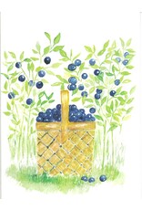 Blueberries Watercolor Card