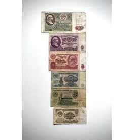 Set of Soviet Rubles