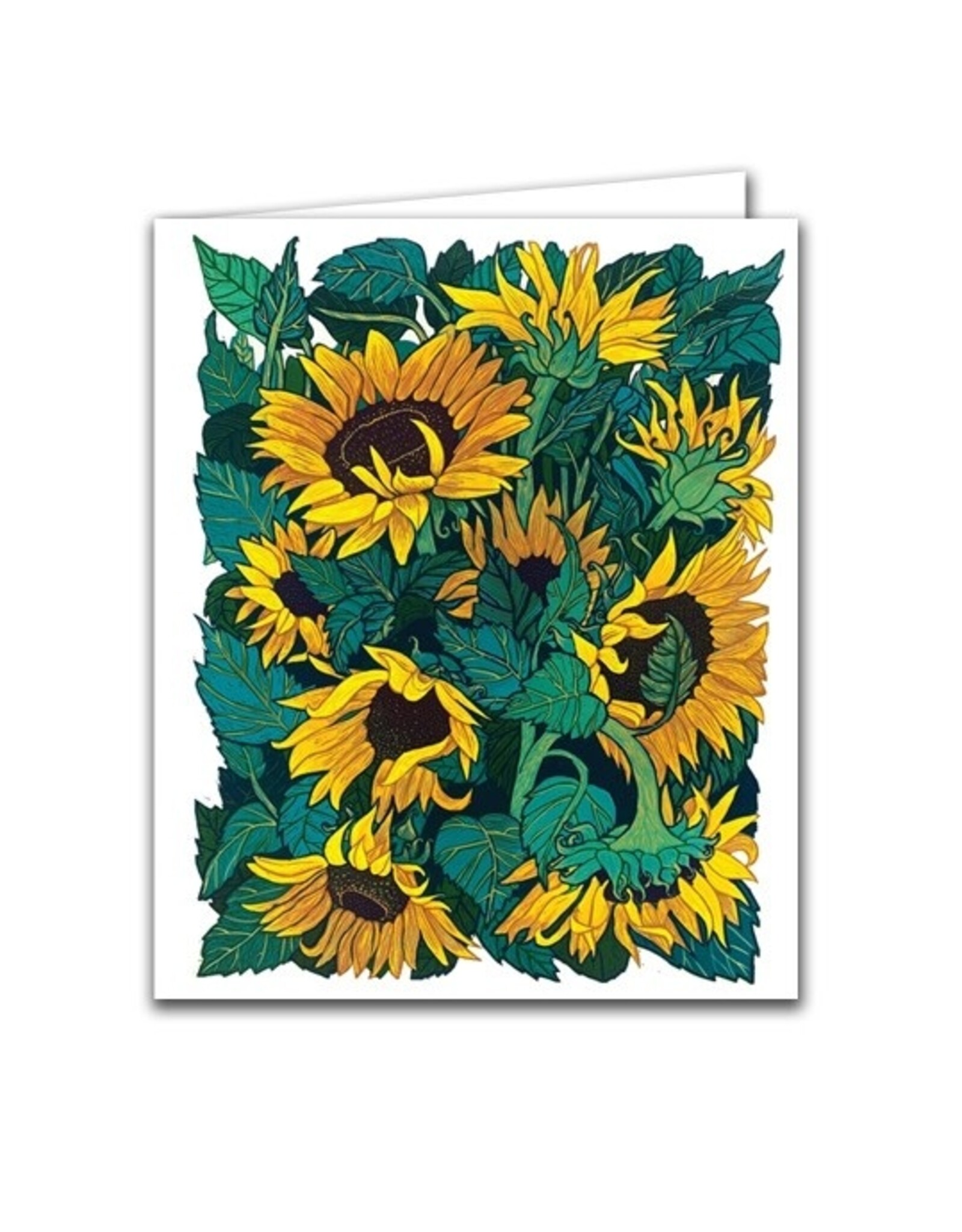 "Sunflowers" Blank Notecard
