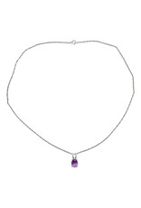 Amethyst Sterling Silver Set Pendant/Chain