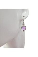 Amethyst Silver Dangle Earrings