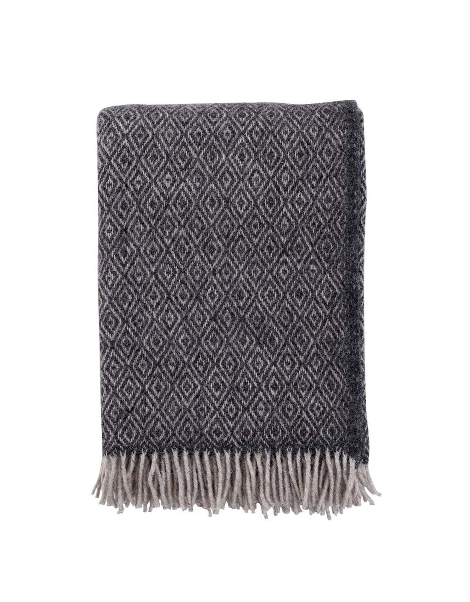 Klippan Stella Dark Grey Wool Throw