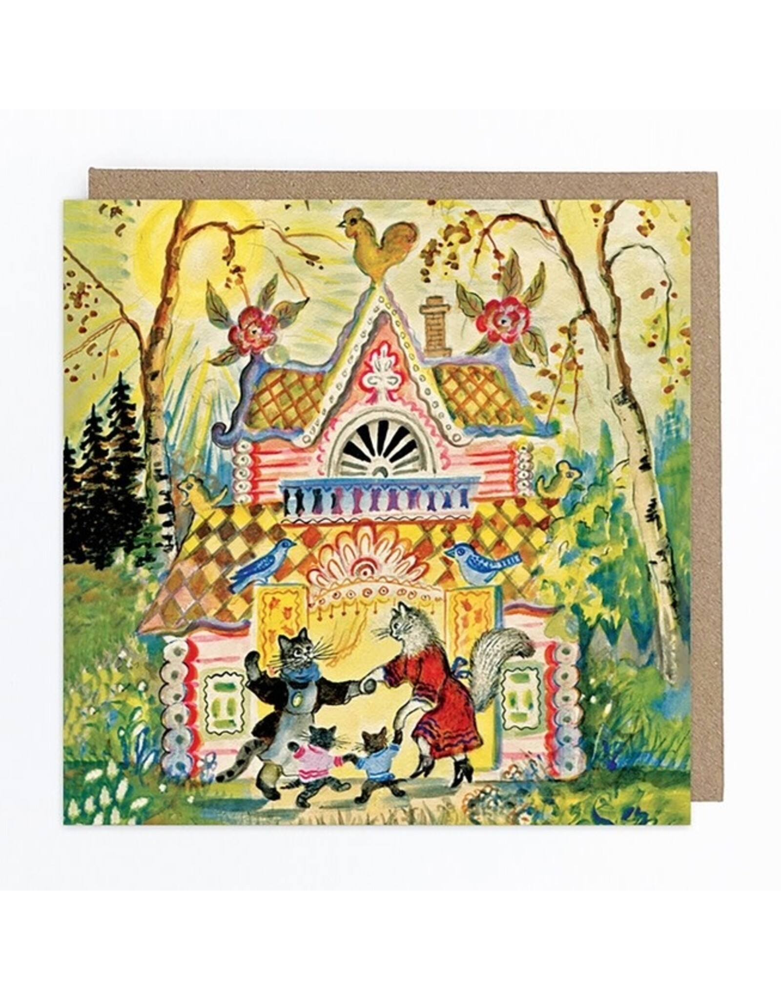 Cat's House Greeting Card