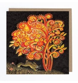 Fiery Bush and Hare Greeting Card