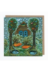 Foxes Sleeping Greeting Card