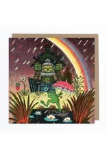 Frog and Rainbow Greeting Card