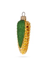 Glittering Corn Glass Ornament