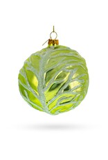 Glittering Cabbage Glass Ornament