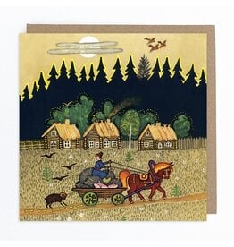 Horse and Cart Greeting Card