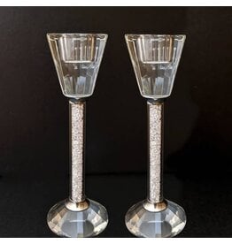 Crystal Filled Candle Holders