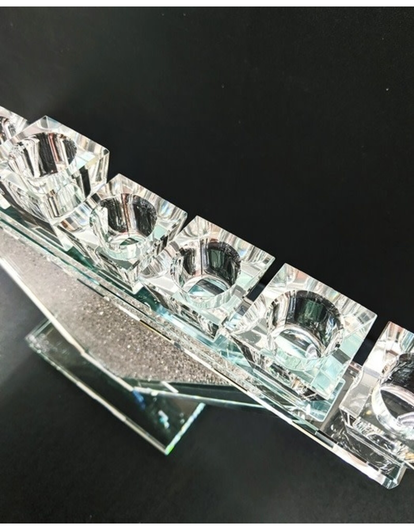 Modern Crystals Menorah