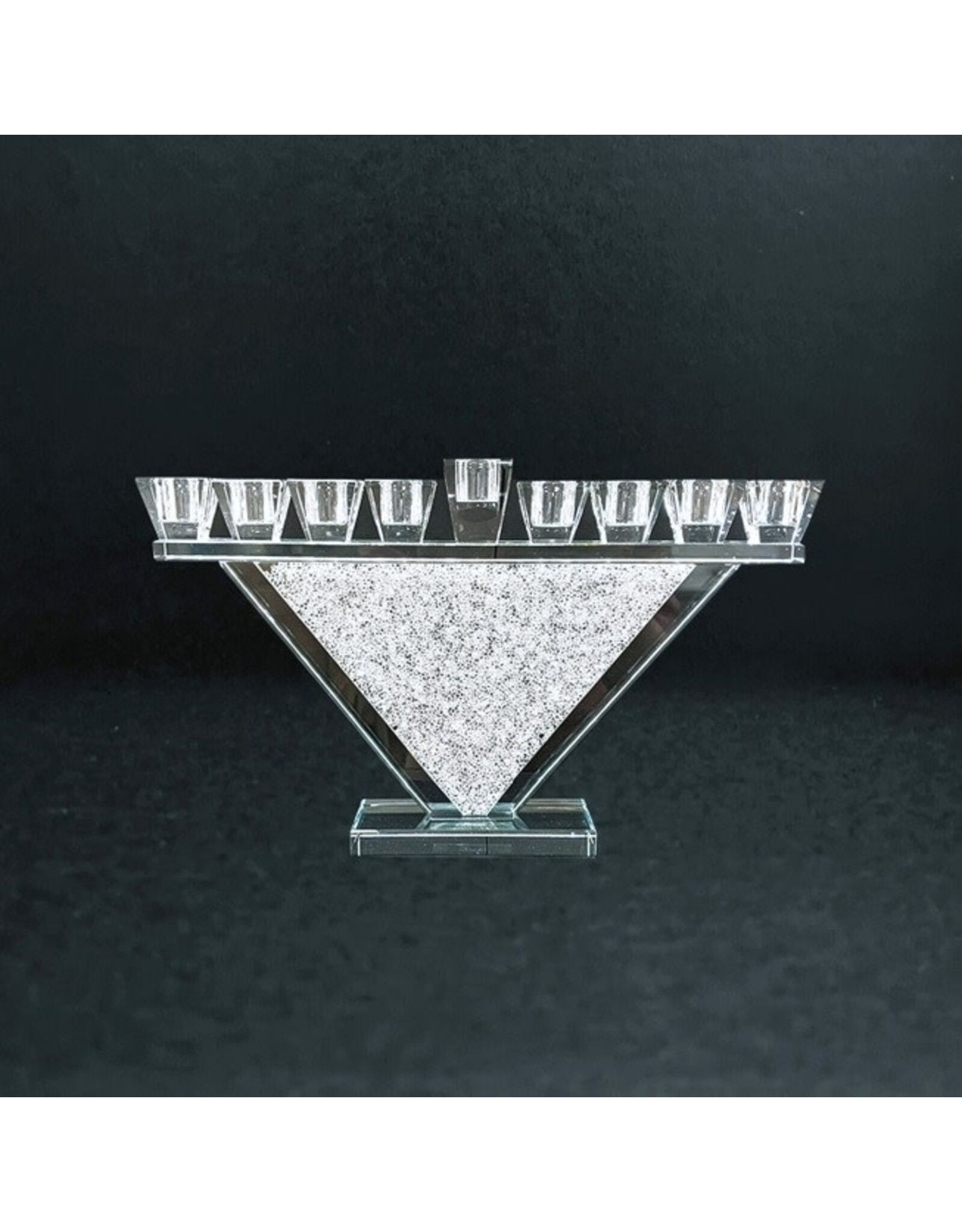 Modern Crystals Menorah