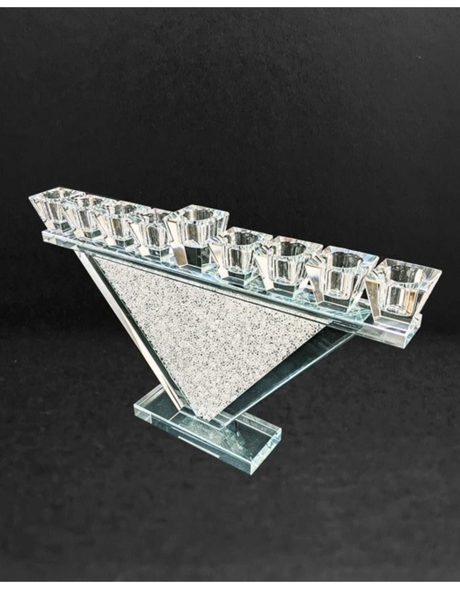 Modern Crystals Menorah