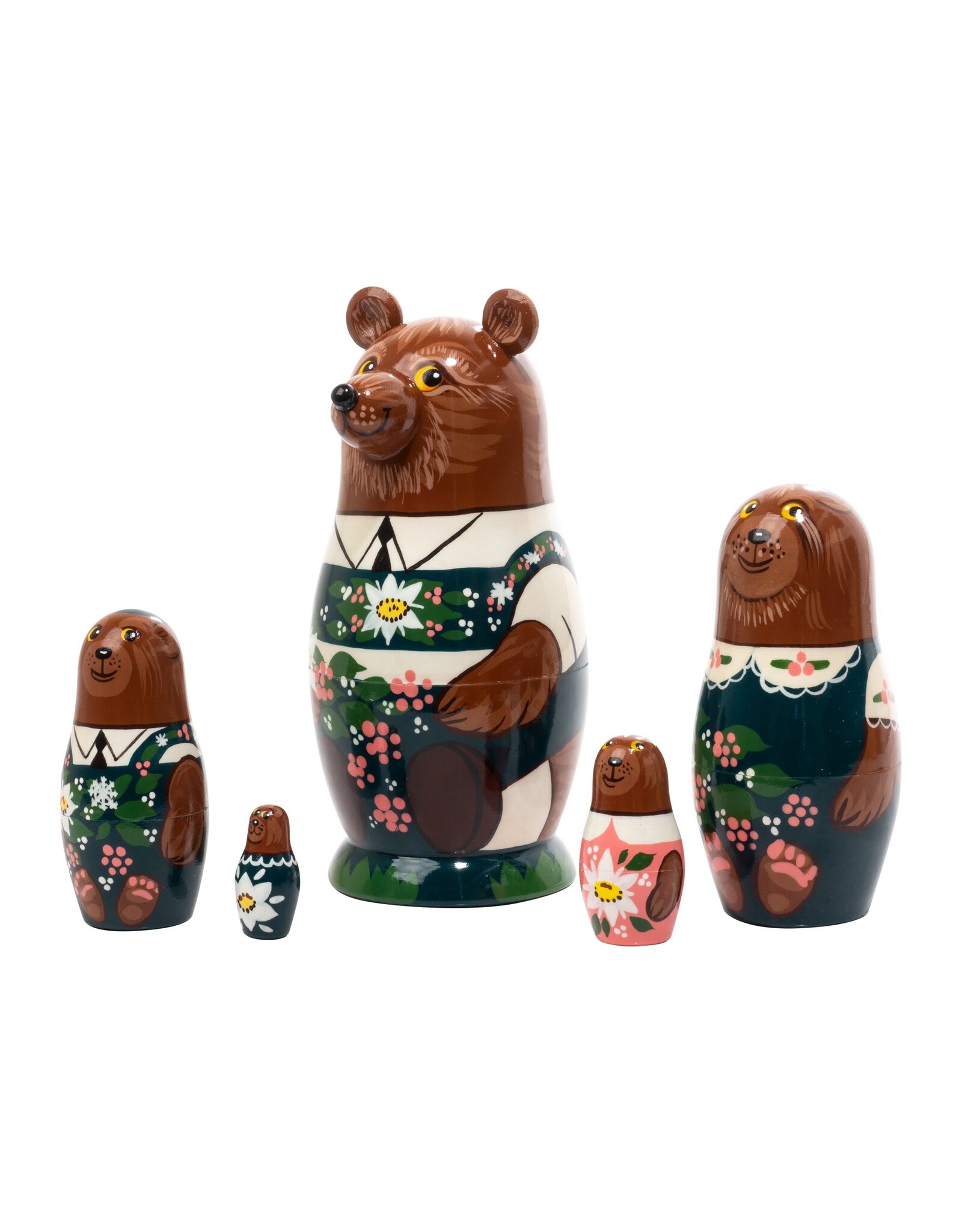 Alpine Bear Nesting Set 5 Pc