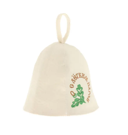 Felt Banya Hat  "Hope you had a Good Steam"