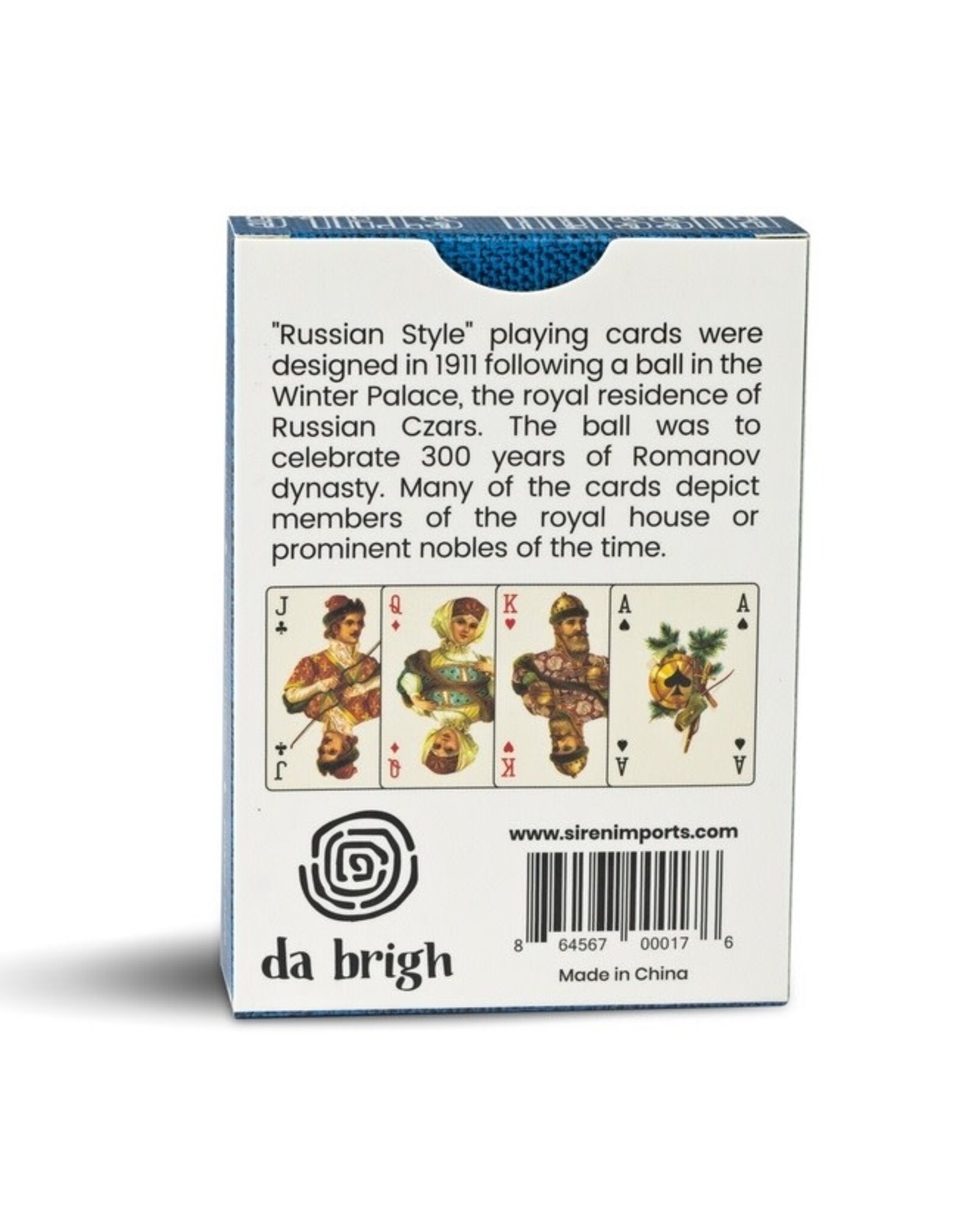 Romanov Tricentenary Imperial Playing Cards (Blue)