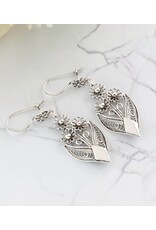 Flower Bouquet Sterling Silver Filigree Earrings