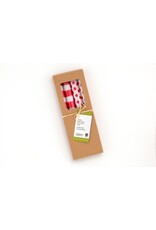 Red Stripes and Dots 4pk Taper Candles