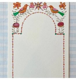 Folk Art Bird Frame Notecard Set