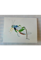 Vintage Grasshopper Artist Notecard