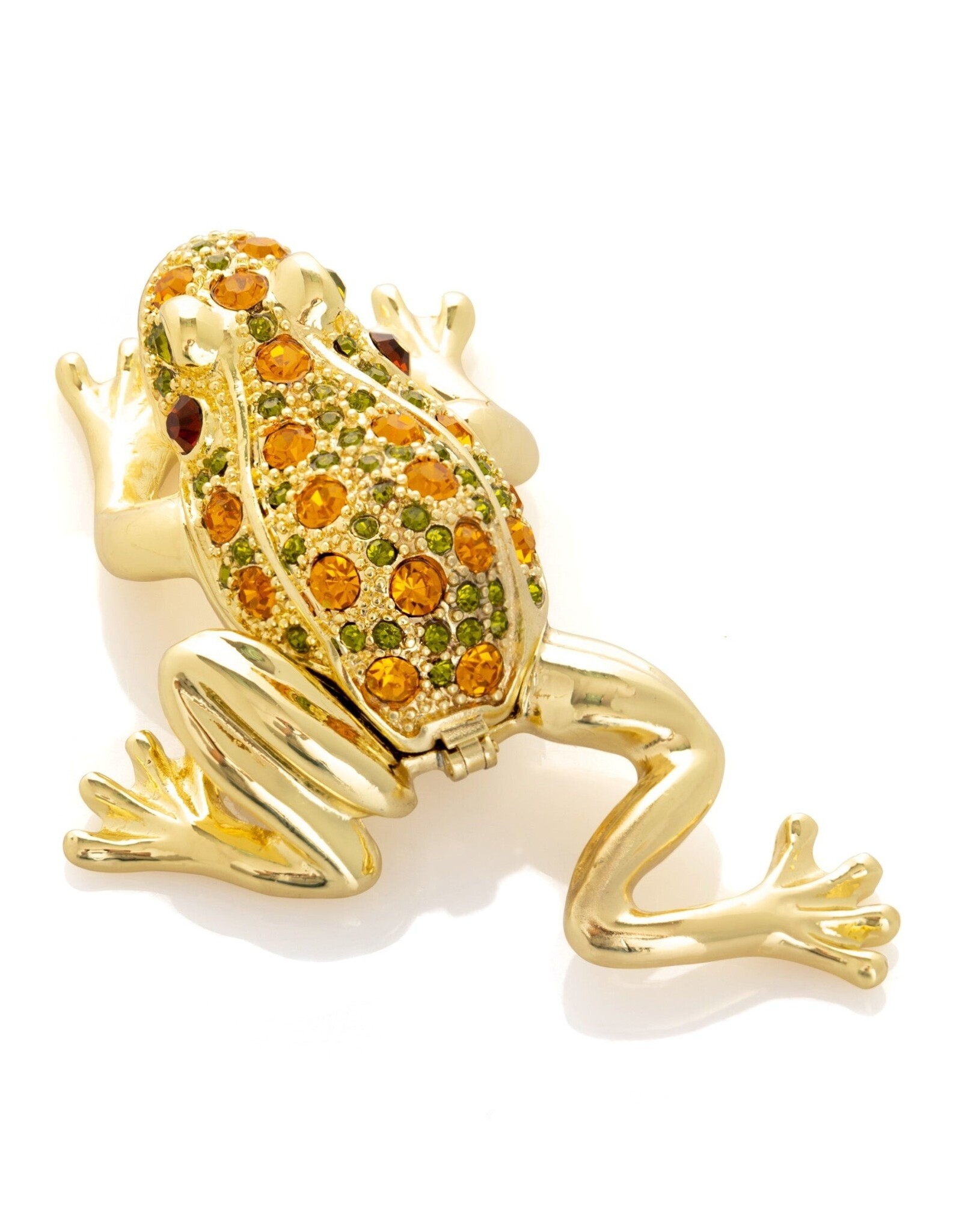Golden Frog 24k Gold Trinket Box