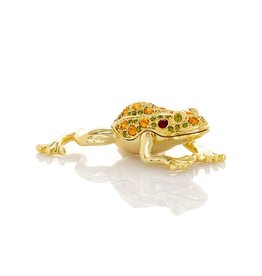 Golden Frog 24k Gold Trinket Box