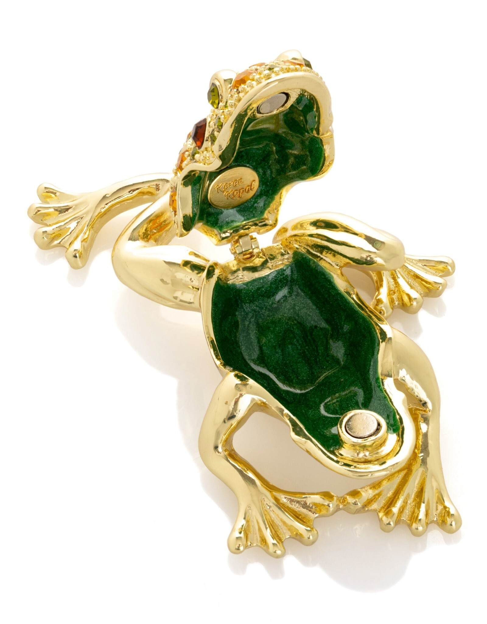 Golden Frog 24k Gold Trinket Box